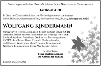 Familienanzeigen - Trauer