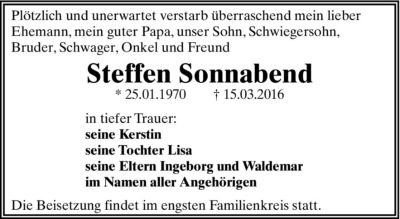 Familienanzeigen - Trauer