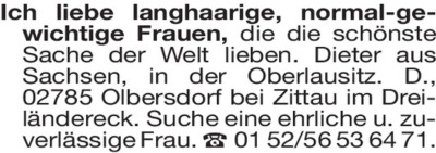 Fundgrube - Er sucht Sie