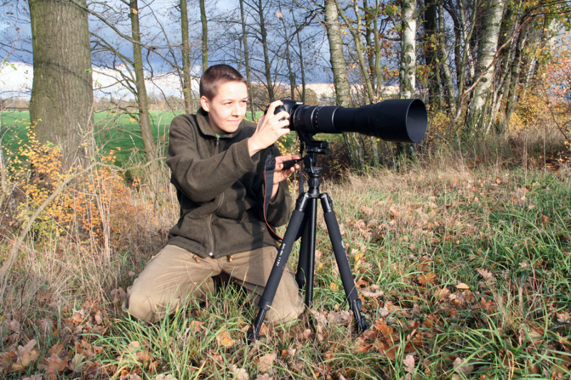 Der die Daubaner Wölfe fotografiert