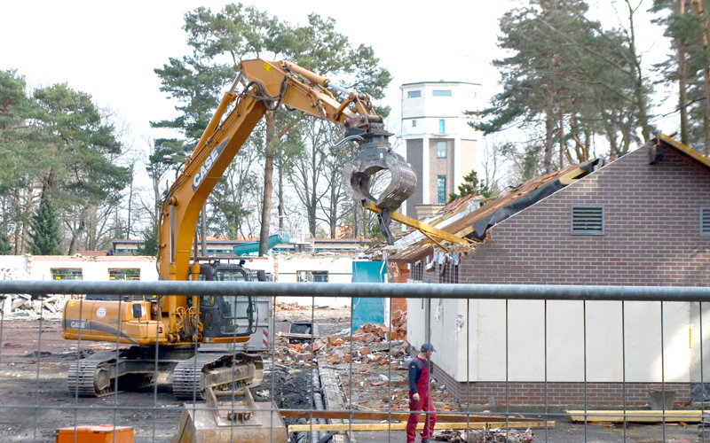 Vor dem Neubau kommt der Abbruch